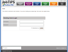 Tablet Screenshot of jobtipstoolbox.com